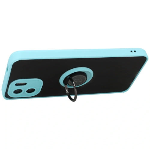 Kup Bizon Case Hybrid Ring Xiaomi Redmi A1 fumuriu cu un cadru bleu deschis - BIZ2240 - {ean13} - Sklep Home Screen