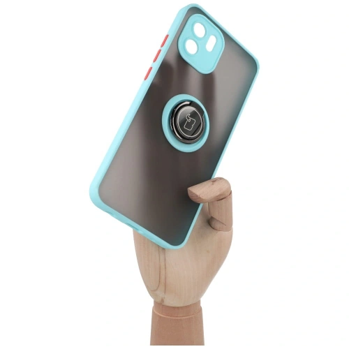 Kup Bizon Case Hybrid Ring Xiaomi Redmi A1 fumuriu cu un cadru bleu deschis - BIZ2240 - {ean13} - Sklep Home Screen