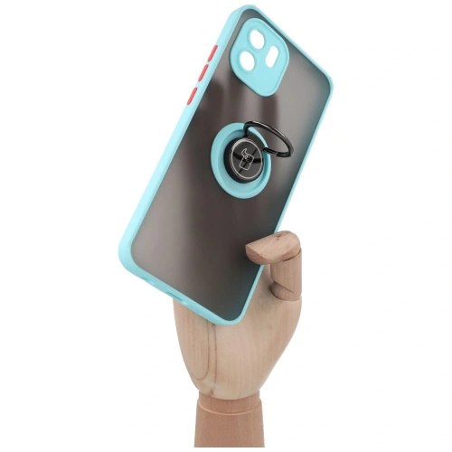 Kup Bizon Case Hybrid Ring Xiaomi Redmi A1 fumuriu cu un cadru bleu deschis - BIZ2240 - {ean13} - Sklep Home Screen