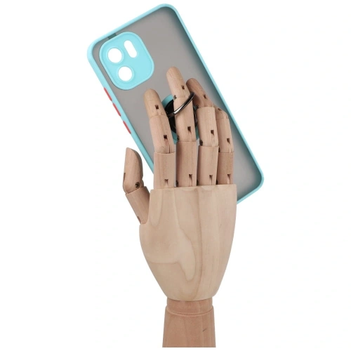 Kup Bizon Case Hybrid Ring Xiaomi Redmi A1 fumuriu cu un cadru bleu deschis - BIZ2240 - {ean13} - Sklep Home Screen