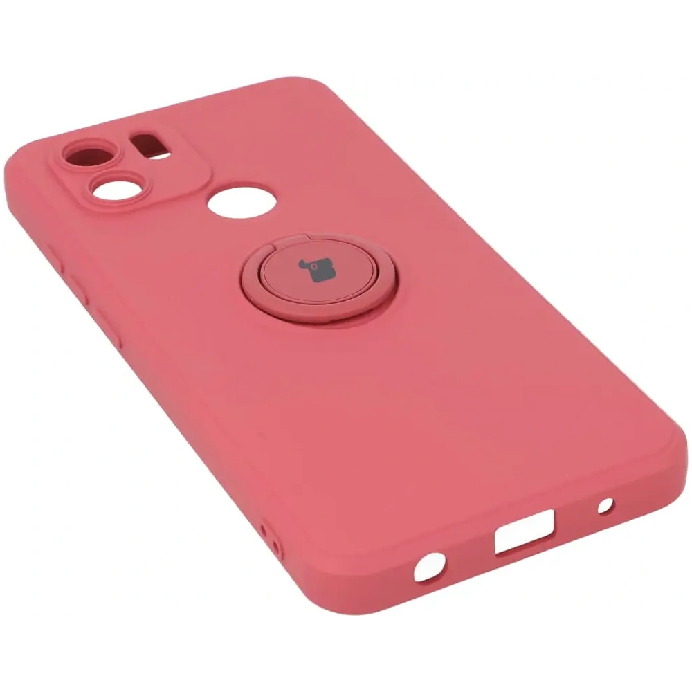 Etui Bizon Case Silicone Ring do Redmi A1 brudny róż