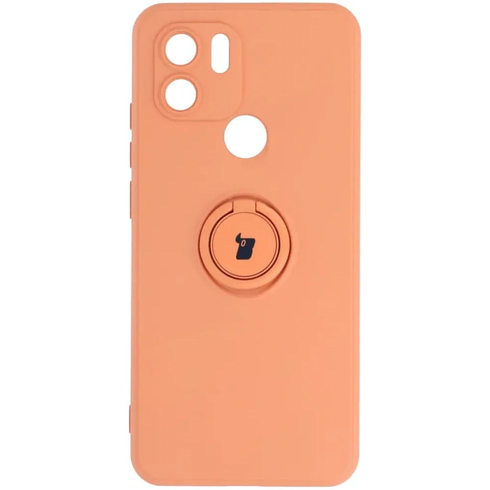 Etui Bizon Case Silicone Ring do Redmi A1 pomarańczowe