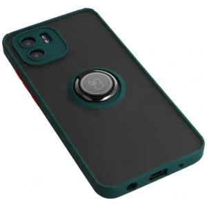 Kup Bizon Case Hybrid Ring Xiaomi Redmi A1 fumuriu cu un cadru verde închis - BIZ2245 - {ean13} - Sklep Home Screen