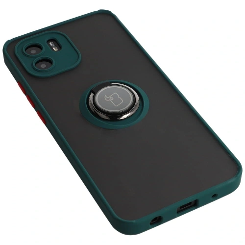 Kup Bizon Case Hybrid Ring Xiaomi Redmi A1 rauchig mit einem dunkelgrünen Rahmen - BIZ2245 - {ean13} - Sklep Home Screen