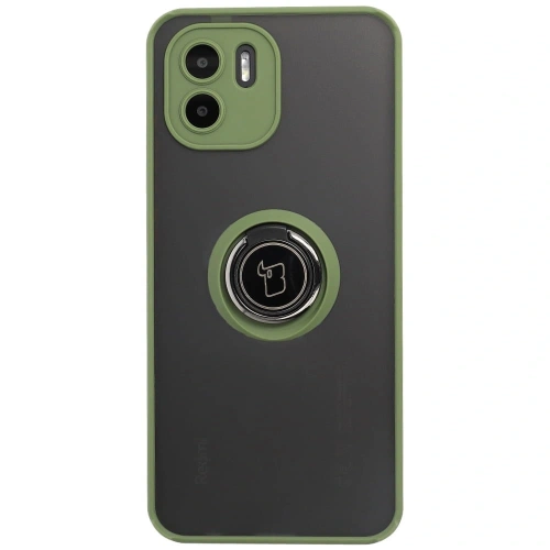 Kup Bizon Case Hybrid Ring Xiaomi Redmi A1 fumuriu cu un cadru verde - BIZ2246 - {ean13} - Sklep Home Screen