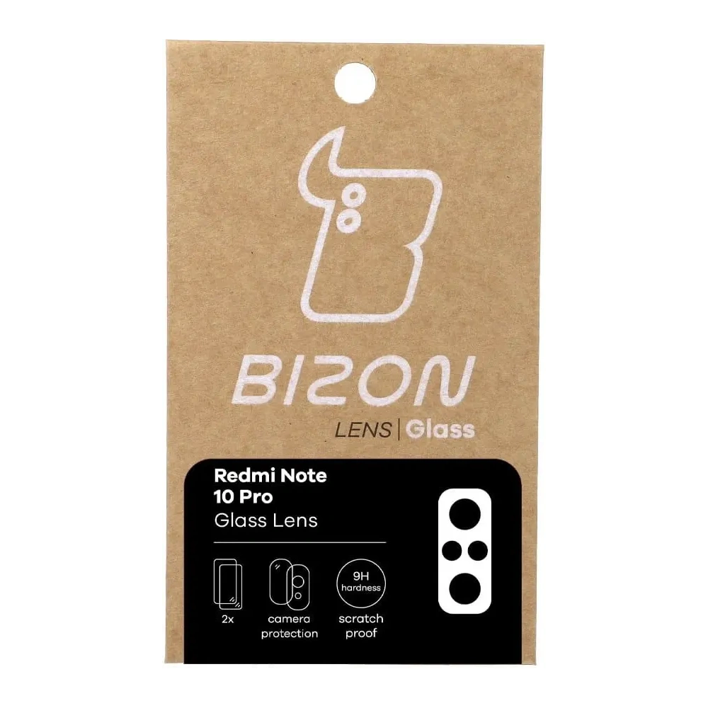 Szkło na aparat Bizon Glass Lens do Xiaomi Redmi Note 10 Pro [2 PACK]