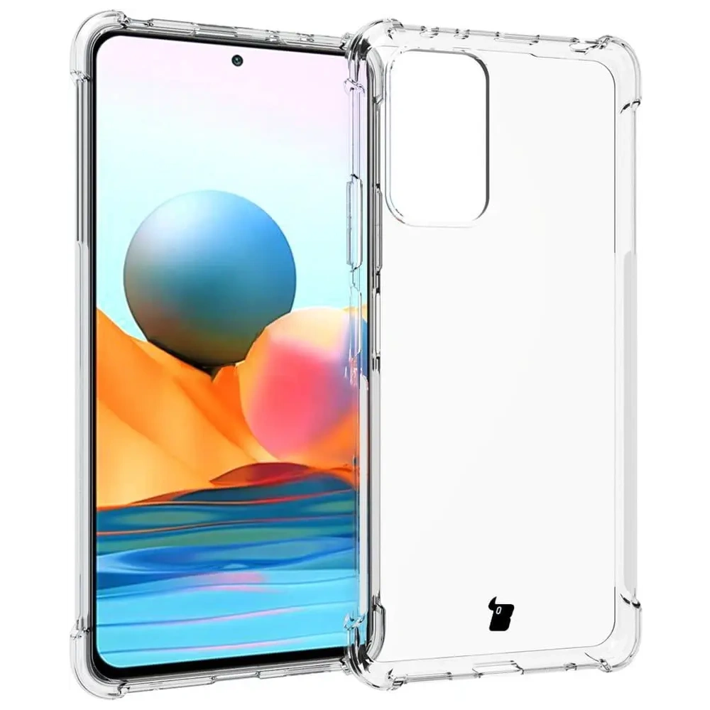 Etui + 2x szkło na ekran + obiektyw Bizon Case Clear Pack do Xiaomi Redmi Note 10 Pro przezroczyste