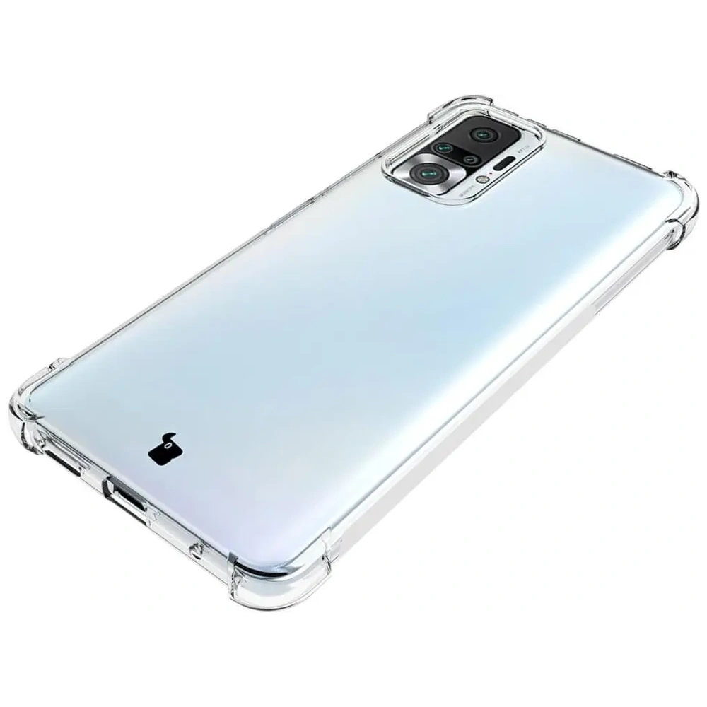 Etui + 2x szkło na ekran + obiektyw Bizon Case Clear Pack do Xiaomi Redmi Note 10 Pro przezroczyste