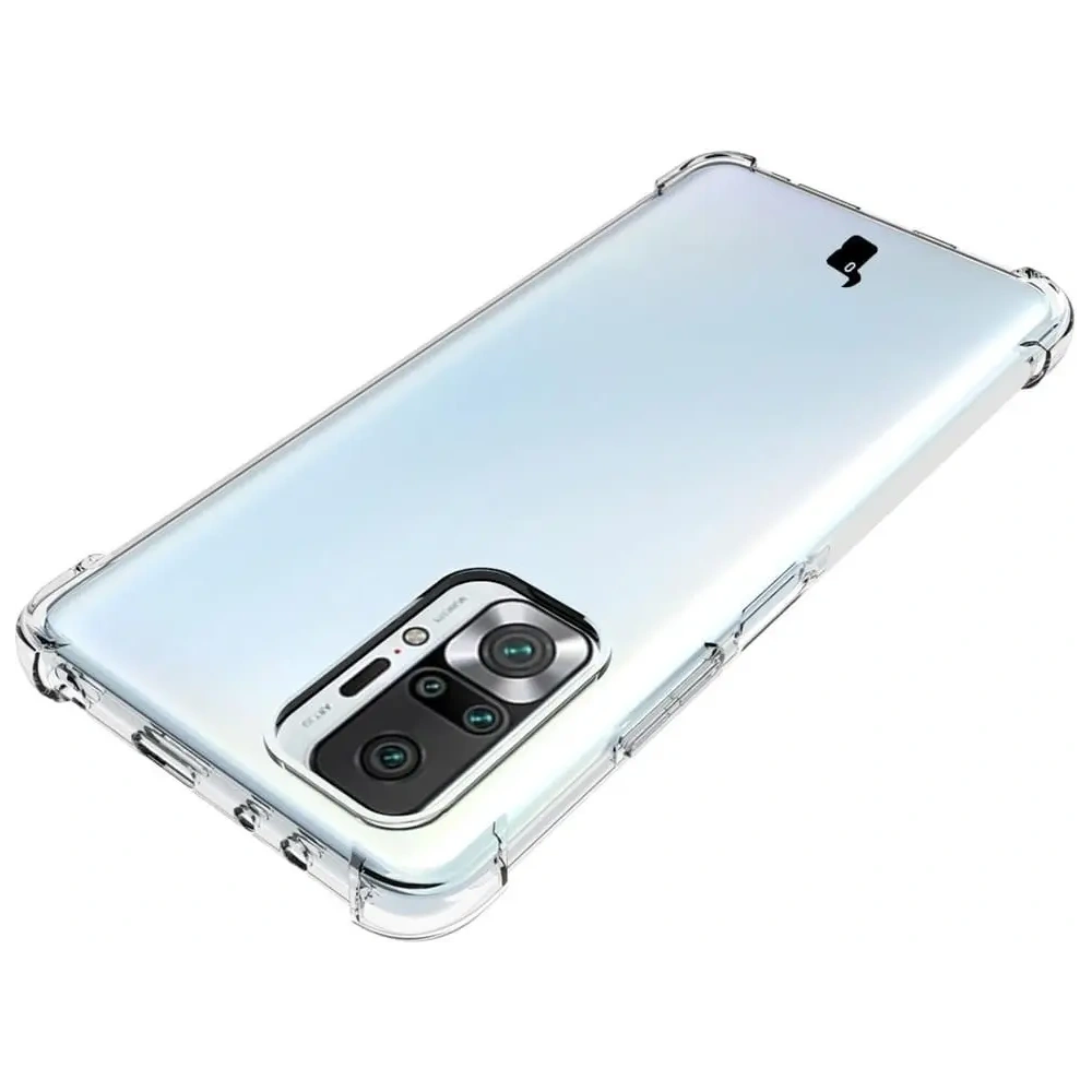 Etui + 2x szkło na ekran + obiektyw Bizon Case Clear Pack do Xiaomi Redmi Note 10 Pro przezroczyste
