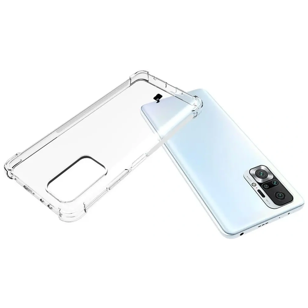Etui + 2x szkło na ekran + obiektyw Bizon Case Clear Pack do Xiaomi Redmi Note 10 Pro przezroczyste