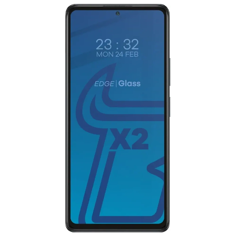 Szkło hartowane Bizon Glass Edge - [2 PACK] + ochrona na obiektyw Redmi Note 10 Pro czarne