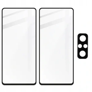 Kup Bizon Glass Edge edzett üveg - [2 PACK] + lencsevédő Redmi Note 10 Pro fekete - BIZ2251 - {ean13} - Sklep Home Screen