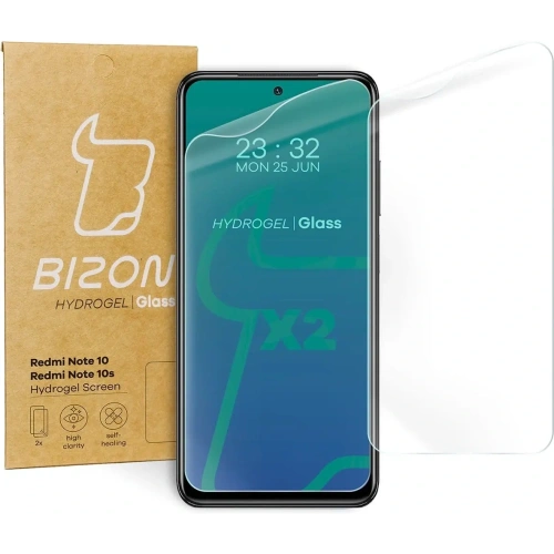 Kup Bizon Glass Hydrogel Xiaomi Redmi Note 10 / 10s [2 PACK] - BIZ2255 - {ean13} - Sklep Home Screen