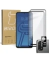 Bizon Glass Edge gehärtetes Glas - [2 PACK] + Linsenschutz für Redmi Note 11 schwarz