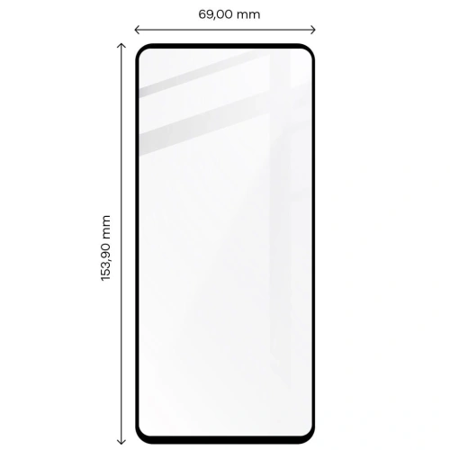 Kup Bizon Glass Edge gehärtetes Glas - [2 PACK] + Linsenschutz für Redmi Note 11 schwarz - BIZ2257 - {ean13} - Sklep Home Screen