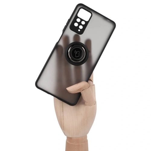 Kup Bizon Case Hybrid Ring Xiaomi Redmi Note 11 Pro / Pro 5G fumuriu cu un cadru negru - BIZ2259 - {ean13} - Sklep Home Screen
