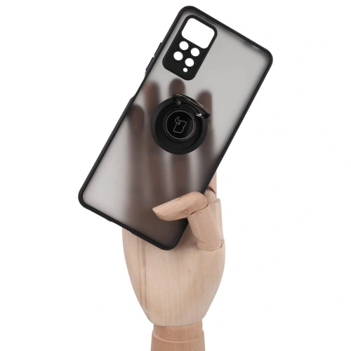 Kup Bizon Case Hybrid Ring Xiaomi Redmi Note 11 Pro / Pro 5G fumuriu cu un cadru negru - BIZ2259 - {ean13} - Sklep Home Screen