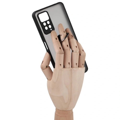 Kup Bizon Case Hybrid Ring Xiaomi Redmi Note 11 Pro / Pro 5G fumuriu cu un cadru negru - BIZ2259 - {ean13} - Sklep Home Screen