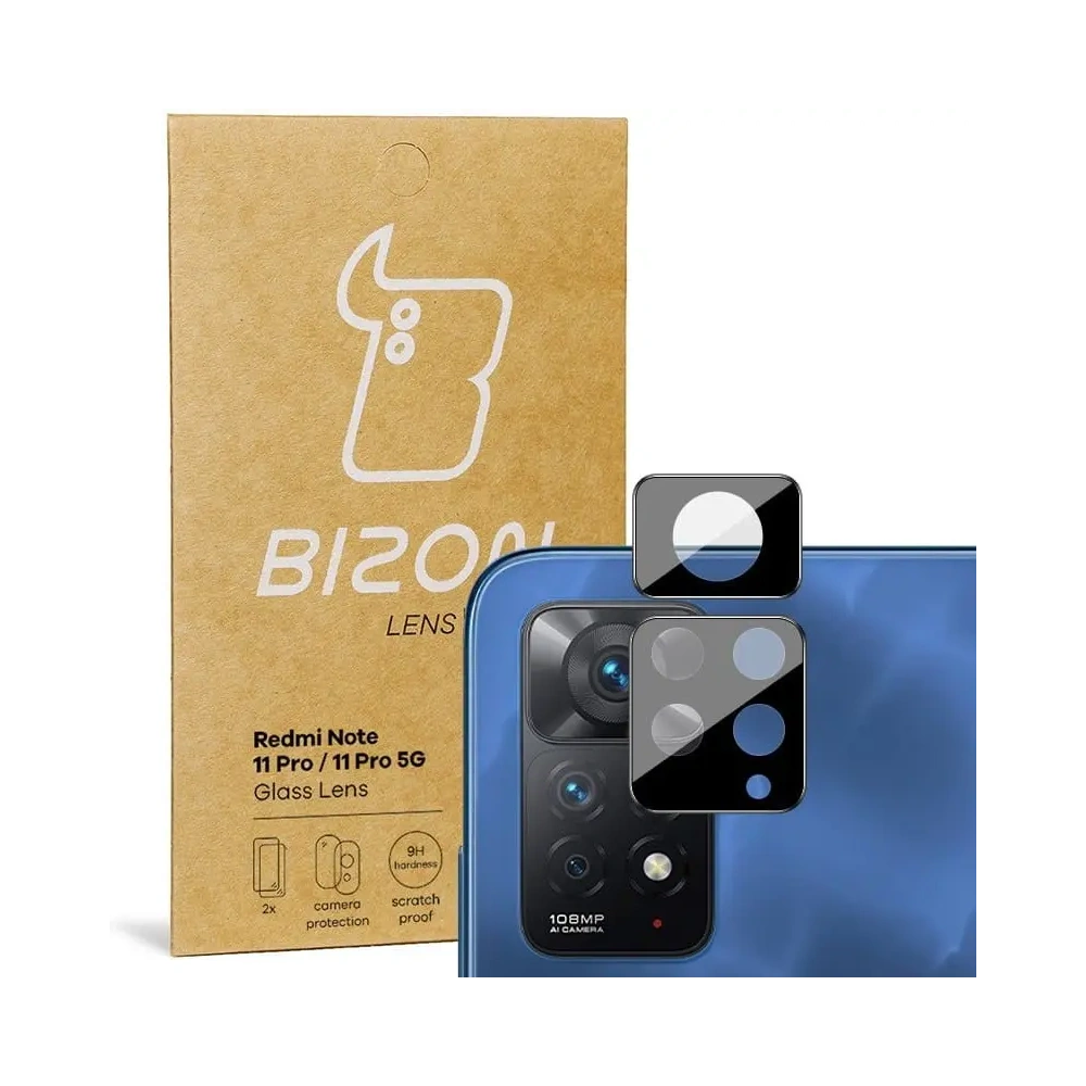 Szkło na aparat Bizon Glass Lens do Redmi Note 11 Pro/ 5G [2 PACK]