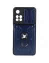 Bizon Case Camshield Card Slot Ring Xiaomi Redmi Note 11 Pro+ 5G navy blue