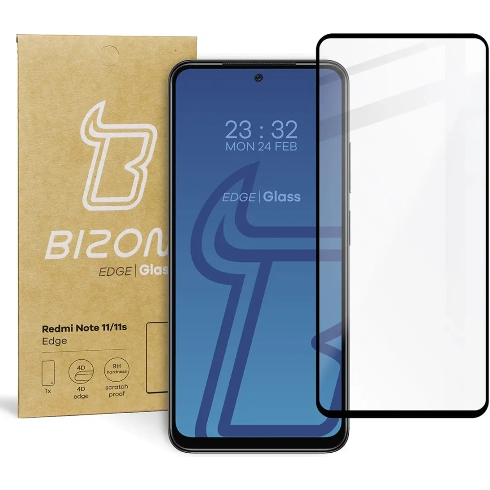 Szkło hartowane Bizon Glass Edge do Redmi Note 11 / 11s czarne