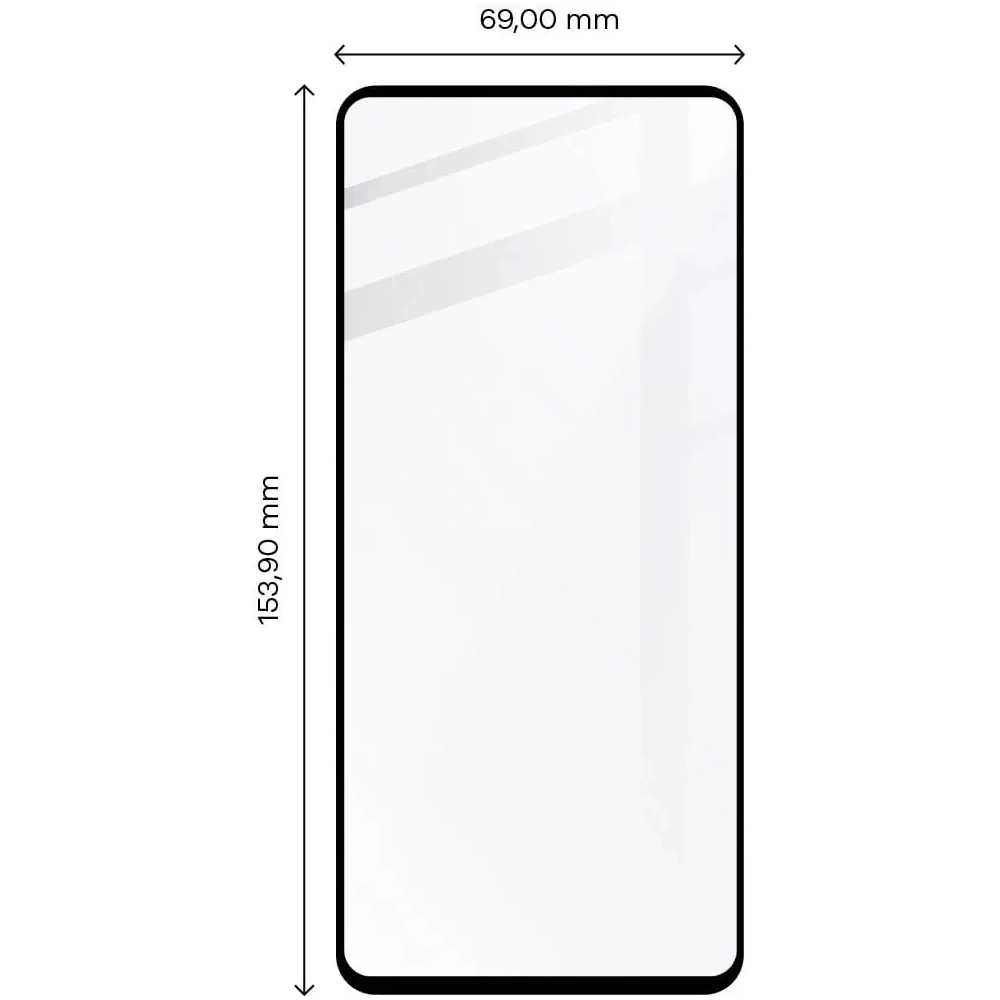Szkło hartowane Bizon Glass Edge do Redmi Note 11 / 11s czarne