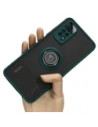 Bizon Case Hybrid Ring Xiaomi Redmi Note 11 / 11S 4G smoky with a dark green frame
