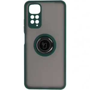 Kup Bizon Case Hybrid Ring Xiaomi Redmi Note 11 / 11S 4G fumuriu cu un cadru verde închis - BIZ2276 - {ean13} - Sklep Home Screen