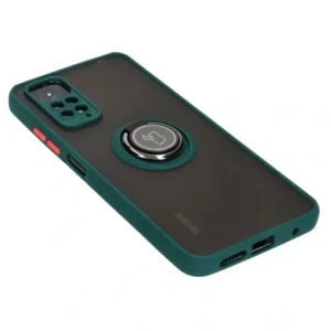 Kup Bizon Case Hybrid Ring Xiaomi Redmi Note 11 / 11S 4G fumuriu cu un cadru verde închis - BIZ2276 - {ean13} - Sklep Home Screen