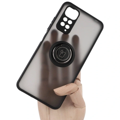 Kup Bizon Case Hybrid Ring Xiaomi Redmi Note 11 / 11S 4G rauchig mit einem schwarzen Rahmen - BIZ2277 - {ean13} - Sklep Home Screen