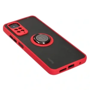 Kup Bizon Case Hybrid Ring Xiaomi Redmi Note 11 / 11S 4G fumuriu cu un cadru roșu - BIZ2278 - {ean13} - Sklep Home Screen