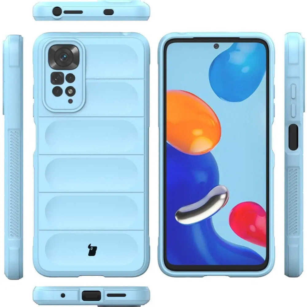 Pancerne etui Bizon Case Tur do Xiaomi Redmi Note 11 / 11S 4G jasnoniebieskie