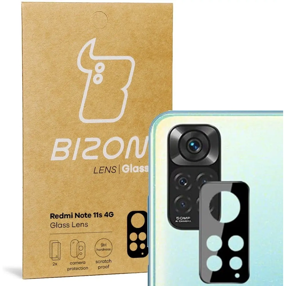 Szkło na aparat Bizon Glass Lens do Redmi Note 11S 4G [2 PACK]