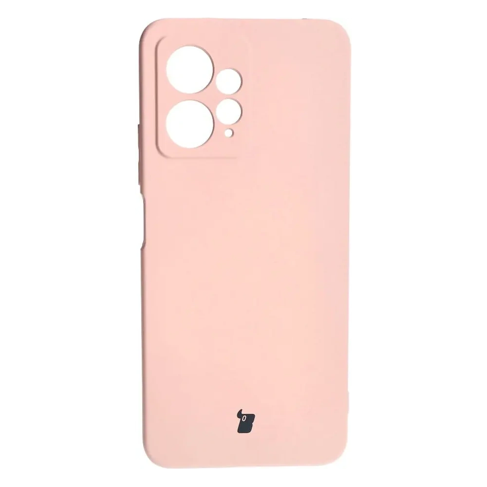 Etui Bizon Case Silicone do Xiaomi Redmi Note 12 4G jasnoróżowe