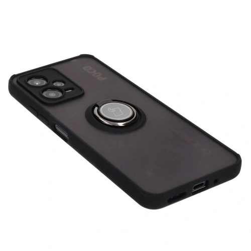 Buy Bizon Case Hybrid Ring Xiaomi Poco X5 / Redmi Note 12 5G smoky with a black frame - BIZ2292 - {ean13} - Home Screen Store Europe