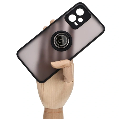 Kup Bizon Case Hybrid Ring Xiaomi Poco X5 / Redmi Note 12 5G füstös fekete kerettel - BIZ2292 - {ean13} - Sklep Home Screen