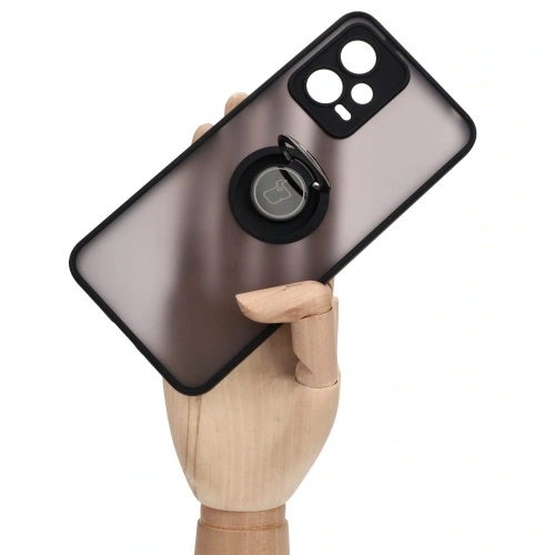 Buy Bizon Case Hybrid Ring Xiaomi Poco X5 / Redmi Note 12 5G smoky with a black frame - BIZ2292 - {ean13} - Home Screen Store Europe