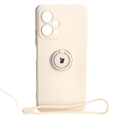 Kup Bizon Case Szilikon Gyűrű Sq Xiaomi Redmi Note 12 5G/Poco X5 bézs - BIZ2293 - {ean13} - Sklep Home Screen