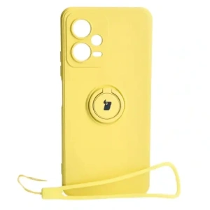 Kup Etui Bizon Case Silicone Ring Sq do Xiaomi Redmi Note 12 5G/Poco X5 żółte - BIZ2295 - {ean13} - Sklep Home Screen