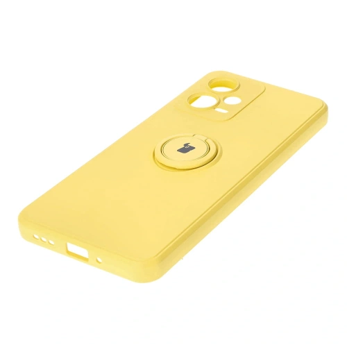 Kup Bizon Case Silicone Ring Sq Xiaomi Redmi Note 12 5G/Poco X5 galben - BIZ2295 - {ean13} - Sklep Home Screen
