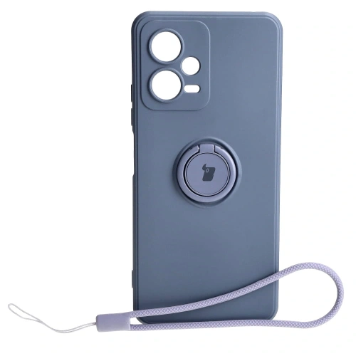 Kup Bizon Case Szilikon Gyűrű Sq Xiaomi Redmi Note 12 5G/Poco X5 szürke - BIZ2296 - {ean13} - Sklep Home Screen