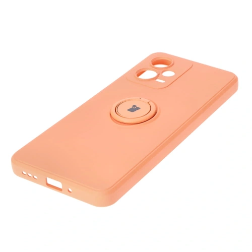 Kup Etui Bizon Case Silicone Ring Sq do Xiaomi Redmi Note 12 5G/Poco X5 pomarańczowe - BIZ2297 - {ean13} - Sklep Home Screen