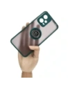 Kup Bizon Case Hybrid Ring Xiaomi Poco X5 / Redmi Note 12 5G fumuriu cu un cadru verde închis - BIZ2299 - {ean13} - Sklep Home Screen