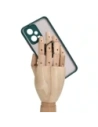 Kup Bizon Case Hybrid Ring Xiaomi Poco X5 / Redmi Note 12 5G fumuriu cu un cadru verde închis - BIZ2299 - {ean13} - Sklep Home Screen