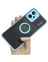 Buy Bizon Case Hybrid Ring Xiaomi Poco X5 / Redmi Note 12 5G smoky with a light blue frame - BIZ2300 - {ean13} - Home Screen Store Europe