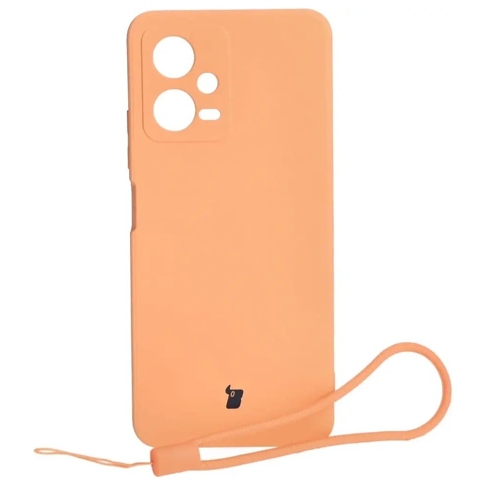 Etui Bizon Case Silicone Sq do Xiaomi POCO X5 Redmi Note 12 5G pomarańczowe