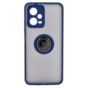 Kup Etui z uchwytem na palec Bizon Case Hybrid Ring do Xiaomi Poco X5 / Redmi Note 12 5G przydymione z granatową ramką - BIZ2306 - {ean13} - Sklep Home Screen