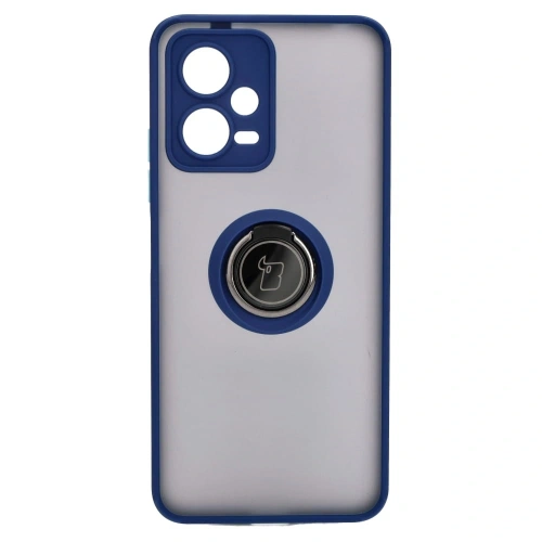 Kup Etui s úchopem na prst Bizon Case Hybrid Ring do Xiaomi Poco X5 / Redmi Note 12 5G kouřové s modrým rámečkem - BIZ2306 - {ean13} - Sklep Home Screen
