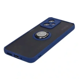 Kup Etui s úchopem na prst Bizon Case Hybrid Ring do Xiaomi Poco X5 / Redmi Note 12 5G kouřové s modrým rámečkem - BIZ2306 - {ean13} - Sklep Home Screen