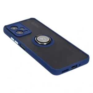 Kup Etui z uchwytem na palec Bizon Case Hybrid Ring do Xiaomi Poco X5 / Redmi Note 12 5G przydymione z granatową ramką - BIZ2306 - {ean13} - Sklep Home Screen
